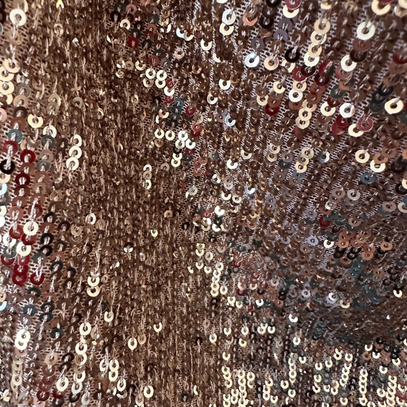 NWT Anthropologie Gold Shimmer Sequin Party Tank Top Size XL - Picture 7 of 9